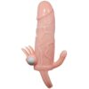 BAILE - COPERTURA PENE UOMO CORAGGIOSO CON CLITITO E CARNE PER STIMOLAZIONE ANALE 16.5 CM - immagine 3