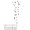 PASSION - WOMAN BS017 BODYSTOCKING BIANCO TAGLIA UNICA - immagine 2