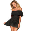 SUBBLIME - DRESSES ABITO CORTO + PERIZOMA NERO S / M - immagine 2