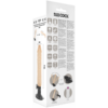 BASECOCK - VIBRATORE REALISTICO TELECOMANDO FLESH 20 CM -O- 4 CM - immagine 5