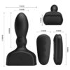 MR PLAY - TELECOMANDO PLUG ANALE GONFIABILE NERO - immagine 5