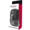 DARKNESS - MANETTE IN PELLE STRUTTURATA NERA - immagine 5